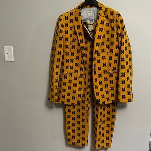 Corduroy Mustard Butterfly Suit